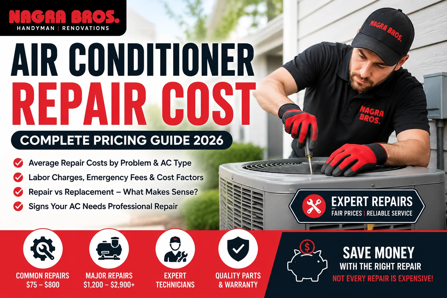 Air Conditioner Repair Cost: Complete Pricing Guide 2026