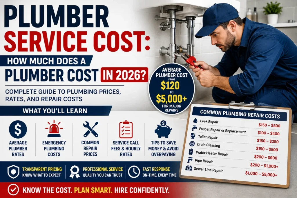 Plumber Service Cost: How Much Does a Plumber Cost in 2026?