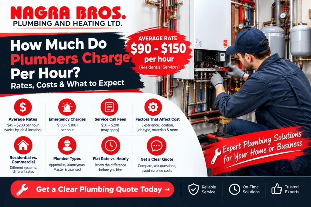 How Much Do Plumbers Charge Per Hour? Hourly Rates & Costs